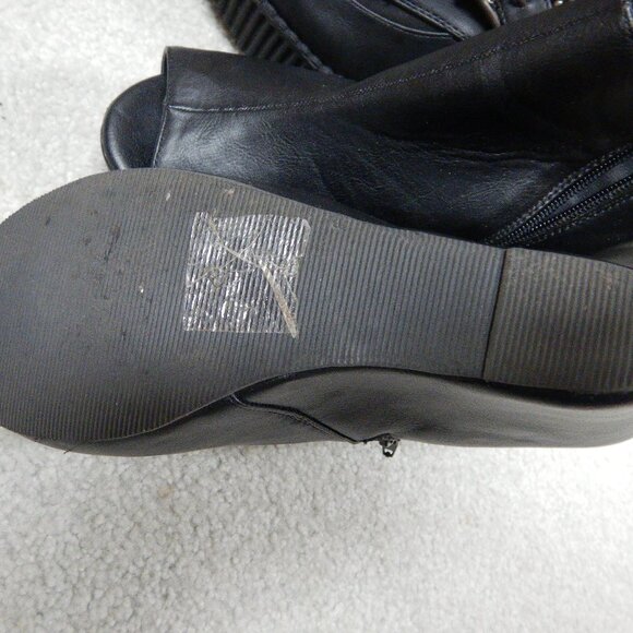 Torrid black peep toe wedges - Picture 2 of 5